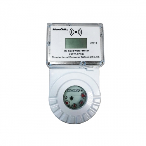 Medidor de agua prepago con tarjeta inteligente IC