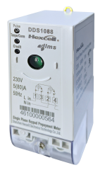 Medidor de energía monofásico de prepago para montaje en riel (STS DDSY1088-D)