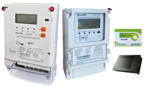 Medidor electrónico de electricidad prepago trifásico (tarjeta RF) (DTSY1088 )